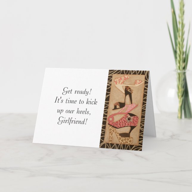 Se o Calçado Ajustado!: Cartão de aniversário de m (Frente)