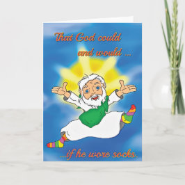 "Se o deus vestiu o cartão engraçado da sobriedade