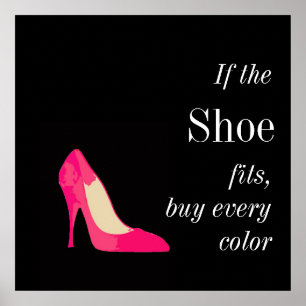 se os calçados cabem o poster