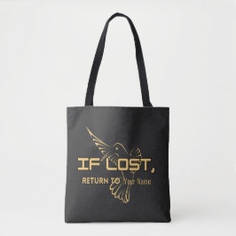 Se Perdido Devolva Para – Bolsa Tote Personalizada