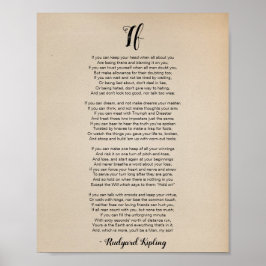 Se Poema de Rudyard Kipling Poster vintage