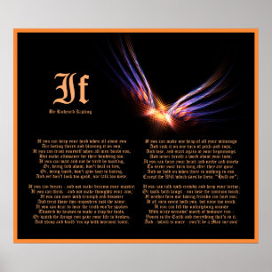 Se por Rudyard Kipling com impressão de Phoenix