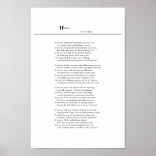 Se— por Rudyard Kipling Poster
