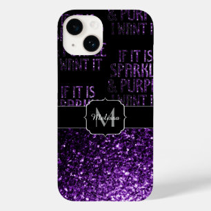 Se Sparkly e roxo eu o quero preto do monograma