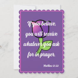 Se você acredita que receberá o cartão Matthew 21: