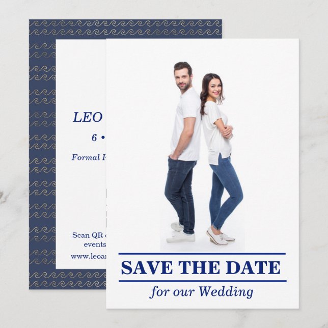 Se Você Gosta de Velozar Cartão de Salvar a Data (Frente/Verso)