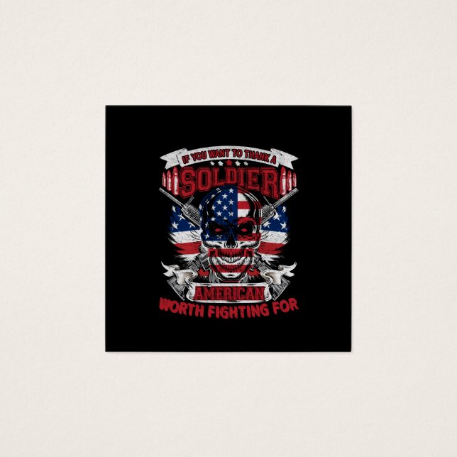 se você quer obrigado um soldado americano que val (Frente)