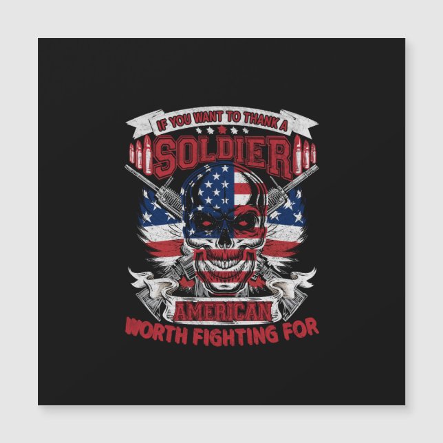 se você quiser agradecer a um soldado americano va (Frente)