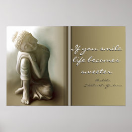 Se você sorrir.. Buda Cotação Poster