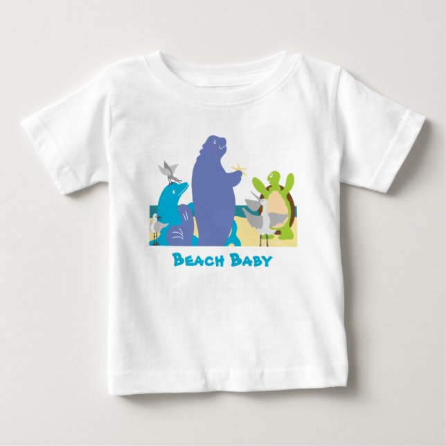 Sea Animal Beach T-Shirt (Frente)