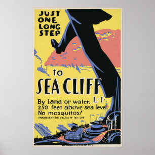 Sea Cliff Nova York Advertisment Poster
