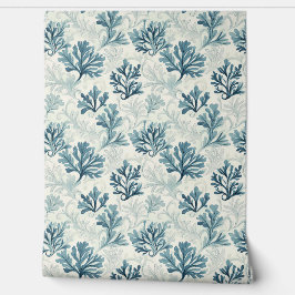 Sea Fern Whispers Petit - Teal, Branco, Azul