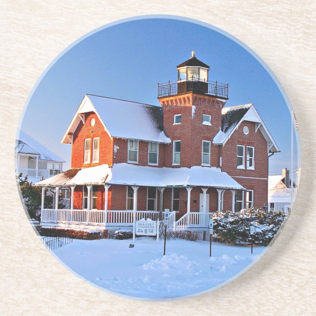 Sea Girt Lighthouse, Porta copos Sandstone de Nova (Frente)