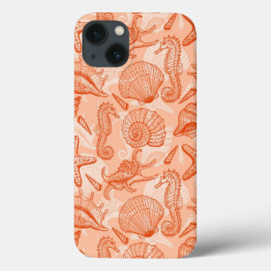 Sea hand drawn pattern