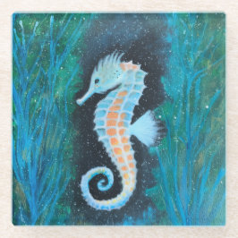 Sea Horse Glass Coaster