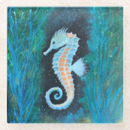 Sea Horse Glass Coaster