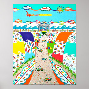 Sea Isle Promenade 11 x 14 Poster