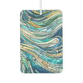 Sea of Waves Teal Mosaic Fine Art