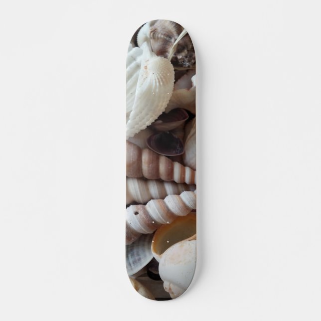 Sea Shells Summer Beach Exotic Tropical Skateboard (Frente)