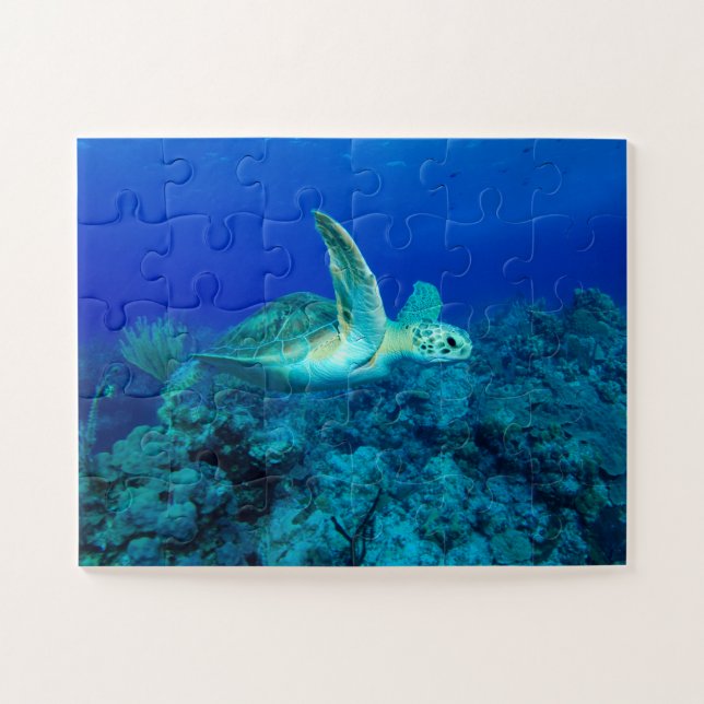 Sea Turtle Kids Quebra-cabeça (Horizontal)