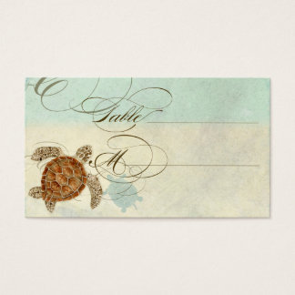 Sea Turtle Modern Coaster Ocean Beach Swirls Estil