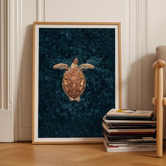 Sea Turtle Print Turtle Poster Sea Print Sea Wall  (Criador carregado)