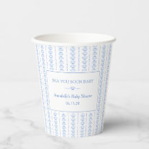 Sea You Soon Baby! Blue Coastal Beach Baby Shower