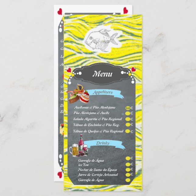 Seafood and Fish Restaurant Menu (Frente/Verso)