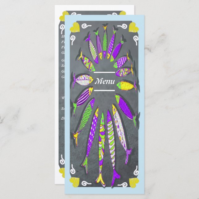 Seafood & Fish Restaurant Menu (Frente/Verso)