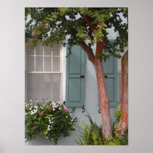Seagreen Shutters Poster