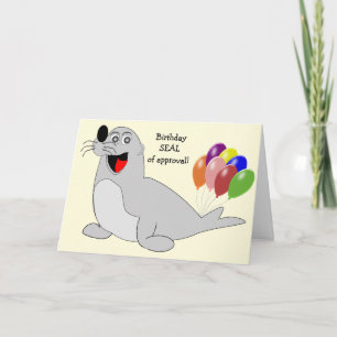 Seal - Cartão de Aniversário Humorístico