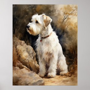 Sealyham Terrier Dog Art Impressão Poster