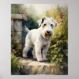 Sealyham Terrier Dog Art Impressão Poster