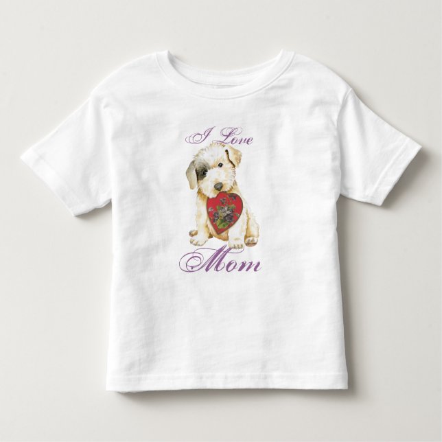 Sealyham Terrier Heart Mãe Toddler T-shirt (Frente)