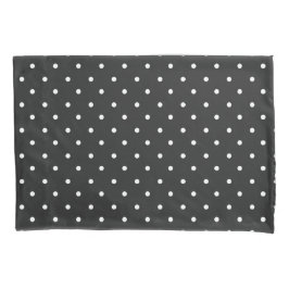 Seamless black and white polka dot pattern 