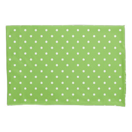 Seamless  bright lime polka dot pattern 