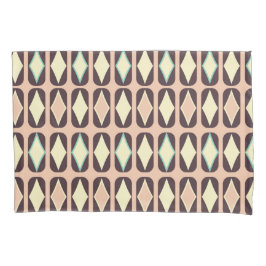 Seamless geometric pattern in dark brown leaf 