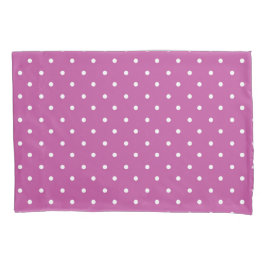 Seamless magenta background polka dot pattern