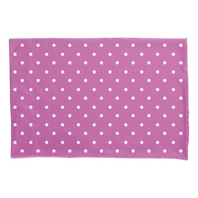 Seamless magenta background polka dot pattern (Frente-Esquerda)