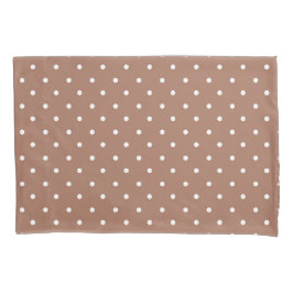 Seamless medium brown polka dot  pattern