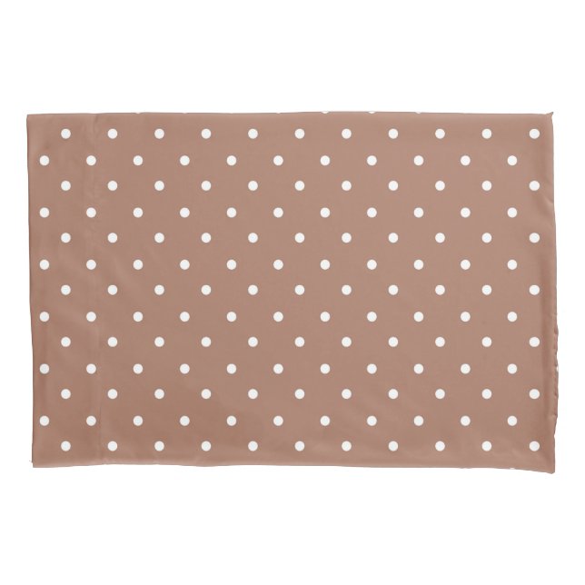 Seamless medium brown polka dot  pattern (Frente-Esquerda)