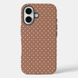 Seamless medium brown polka dot  pattern