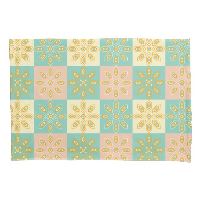 Seamless pattern with geometric floral motifs (Frente-Esquerda)