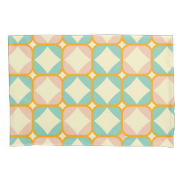 Seamless retro pattern with rounded squares
