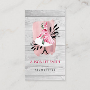 Seamstress Mão costurada Cartão de visita