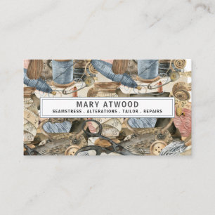 Seamstress Tailor Cartão de visita