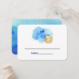 Seashell Beach | Cartões de Mesa de Casamento à Ma