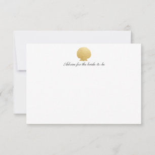 Seashell Faux Gold Foil Conselho de Casamento Oc