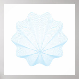 Seashell geométrico mim poster