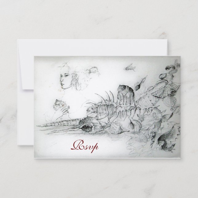 SEASHELLS DOEET SEX PARTE,Ruby Monograma Rsvp (Frente)